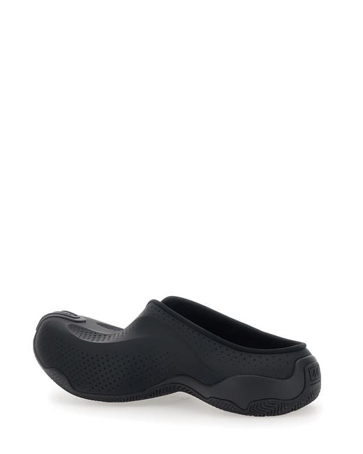 Balenciaga Black Mule Basketball Slip-On Tech Fabric Polyurethane for men
