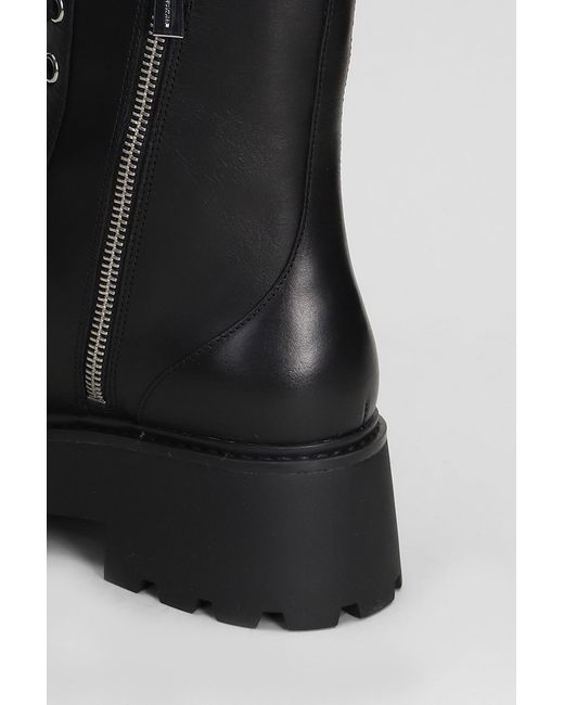 Michael Kors Black Blake Bootie Combat Boots