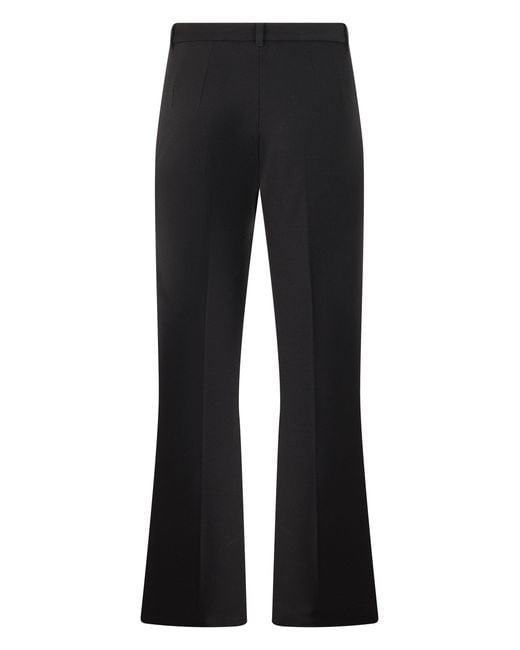 Max Mara Black Flared Trousers Umanita Cotton