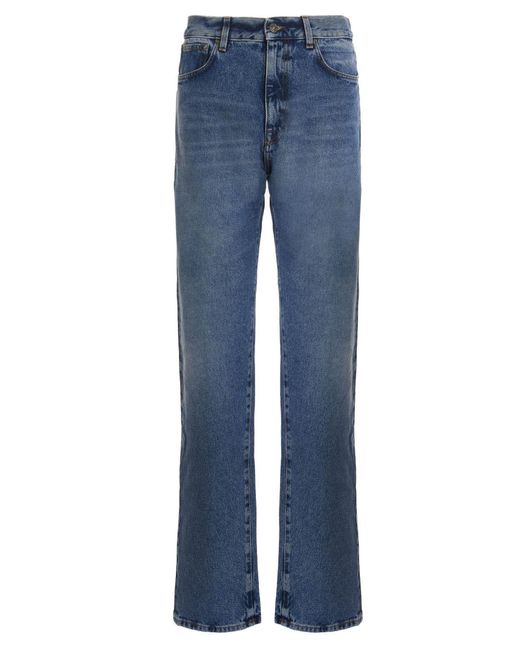 Fourtwofour On Fairfax Blue Stone Wash Jeans for men