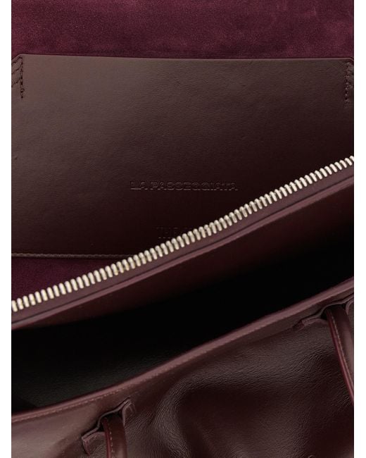 The Attico Brown Bovine Leather Shoulder Bag