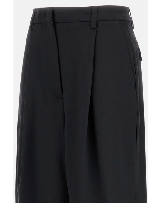 Thelatest Black Wool Blend Trousers