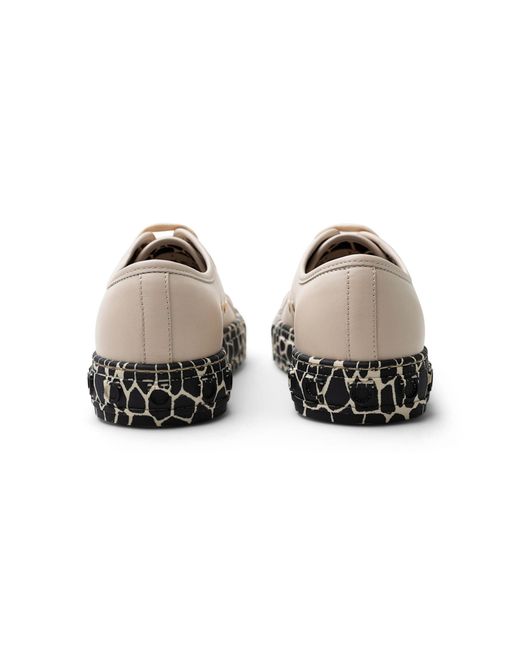 Ferragamo White Gancini Printed Sole Sneakers