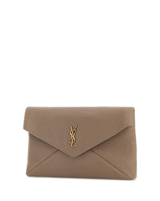 Saint Laurent Brown Ysl Busta Pouch