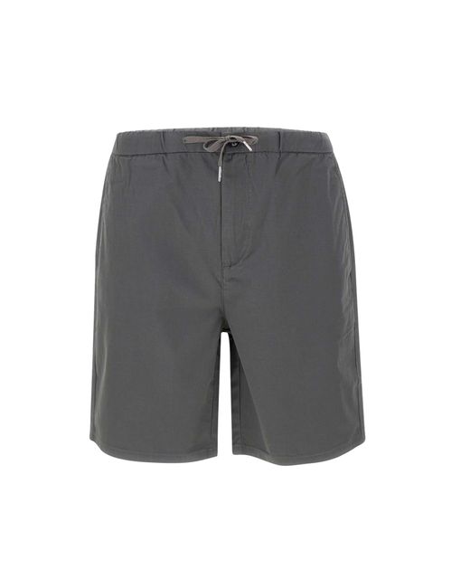 Sun 68 Gray Cotton Shorts for men