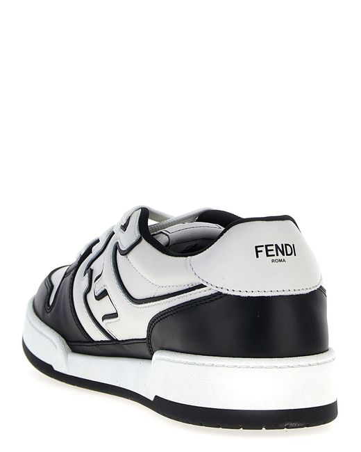 Fendi White Sports Shoes With Logo for men