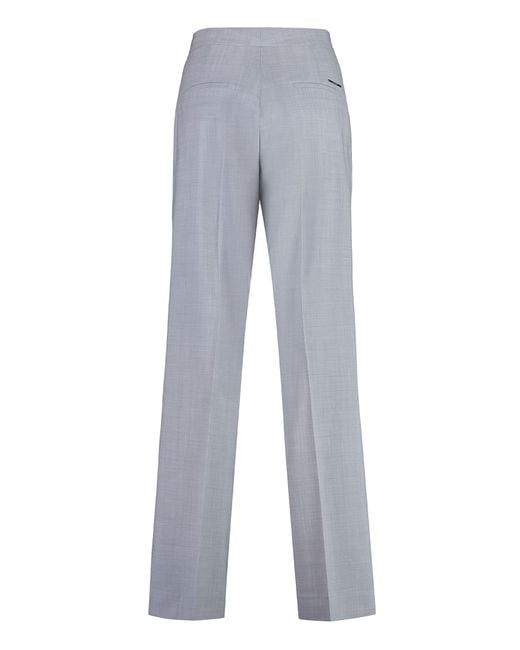 Calvin Klein Gray Straight-Leg Trousers