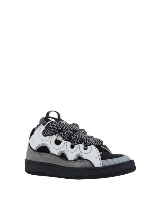Lanvin White Curb Sneakers for men