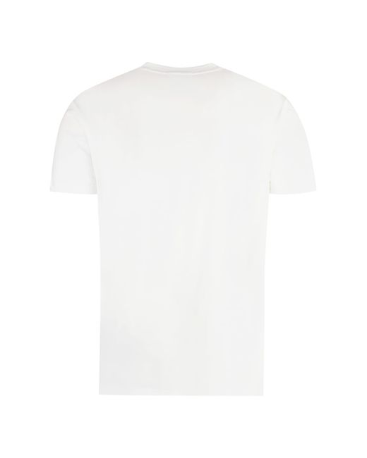 Emporio Armani White Viscose Jersey T-Shirt for men