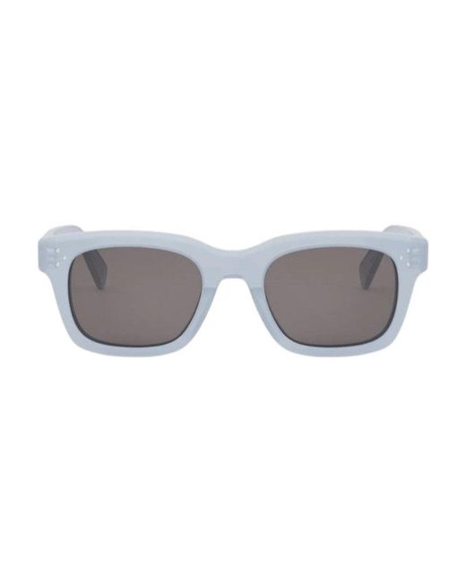 Céline Gray Sunglasses Rectangle Full Rim, Glossy Frame And Lens Cl40232I20A