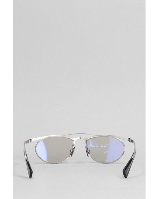 Kuboraum Gray H52 Sunglasses In Silver Metal Alloy