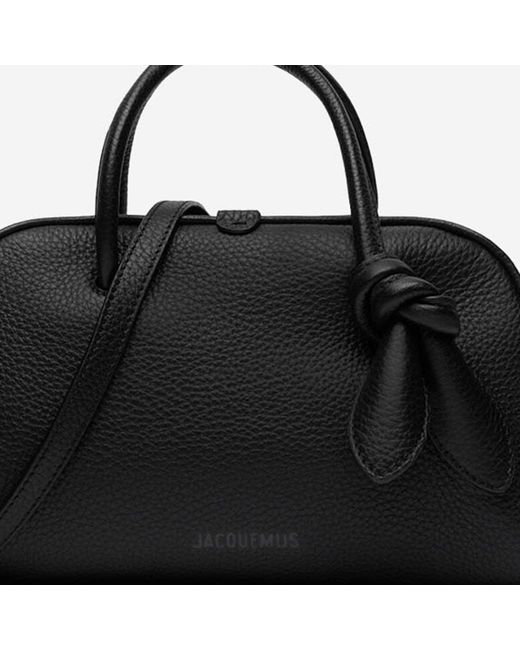 Jacquemus Black Il Piccolo Turismo Bag Calfskin Leather Handbags
