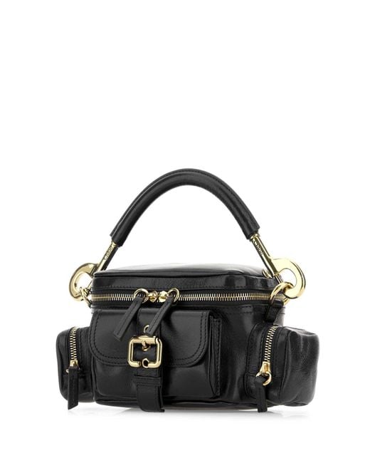 Chloé Black Leather Camera Bag Crossbody Bag