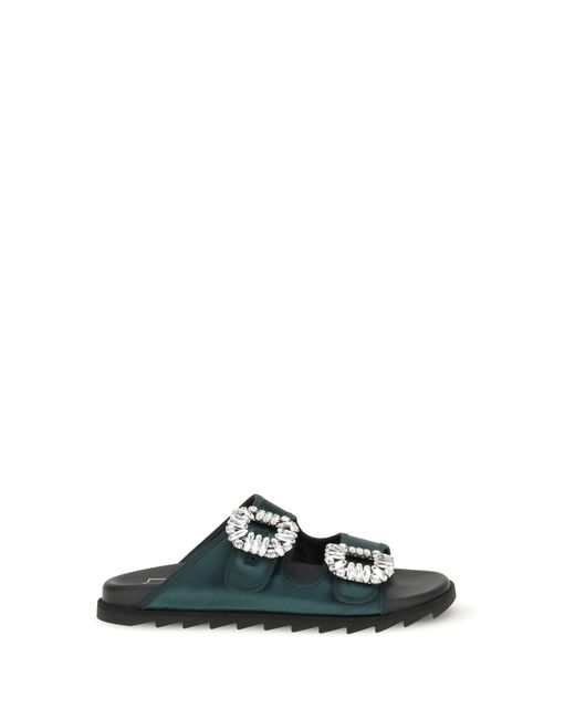 Roger Vivier Multicolor Sandals Slidy Viv Upper: Fabric