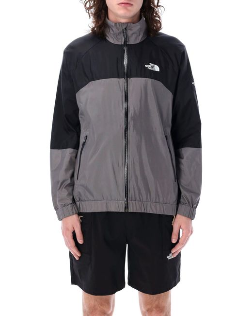 The North Face Gray Wind Shell Full Zip Jacket for men