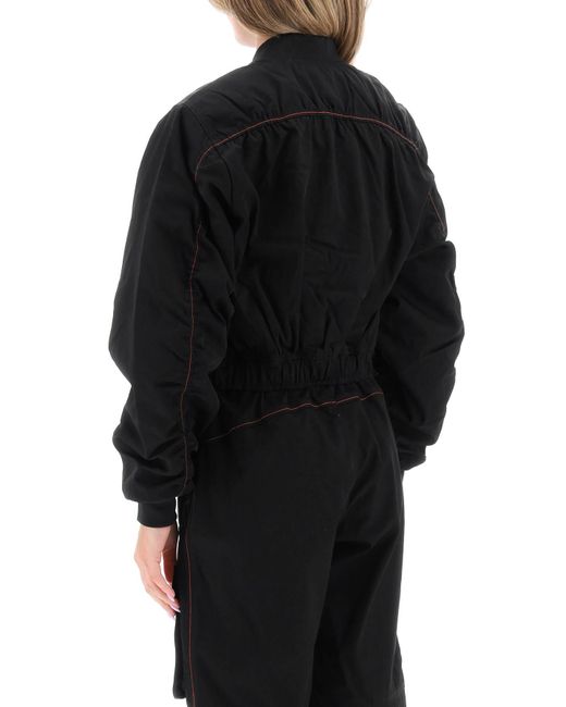 DIESEL Black Khlo Cropped Utility Jacket