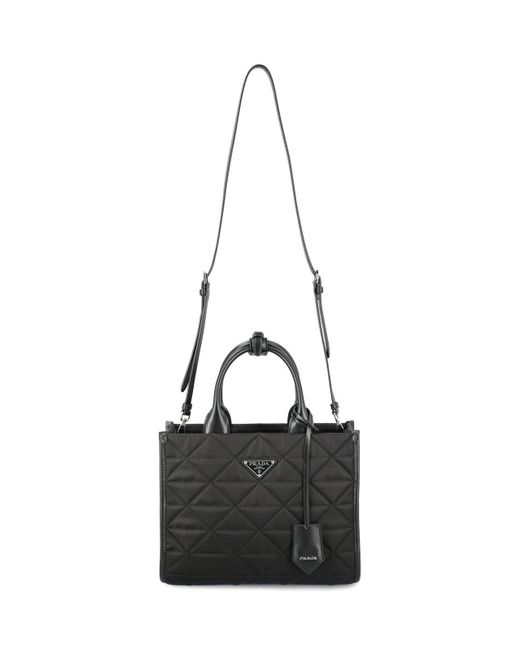 Prada Black Quilted Symbole Handbag