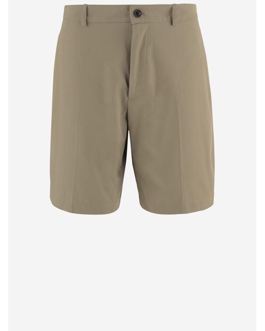 Burberry Green Cotton Shorts for men