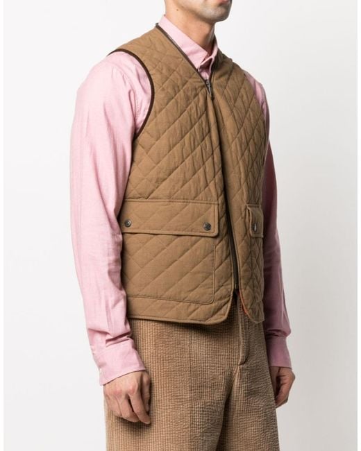 DSquared² Natural Reversible Quilted Vest Jacket Clothing Coats for men