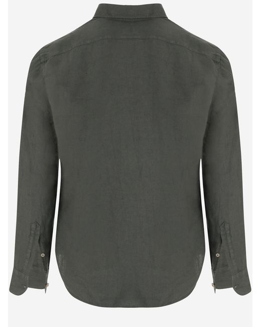Alessandro Gherardi Green Linen Shirt for men