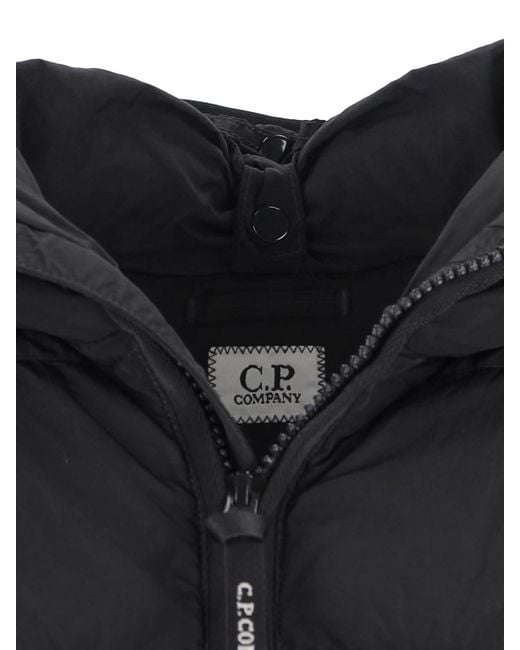 C P Company Black Padded Down Jacket for men