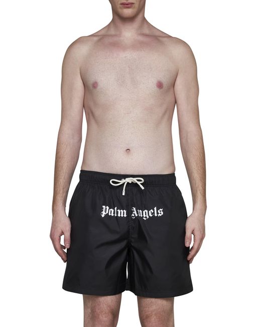 Palm Angels Black Sea Clothing for men
