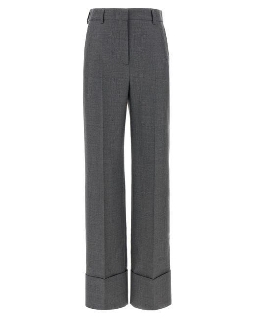 Valentino Garavani Gray Wool Pants Virgin