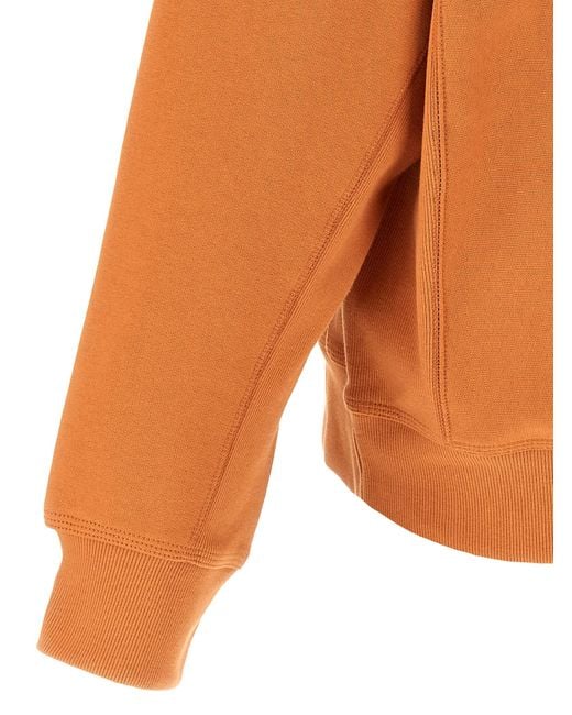 Carhartt Orange American Script Hoodie for men