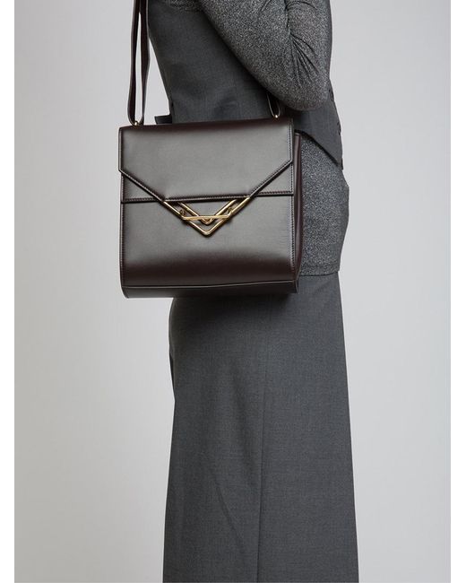 Bottega Veneta Brown The Clip Shoulder Bag