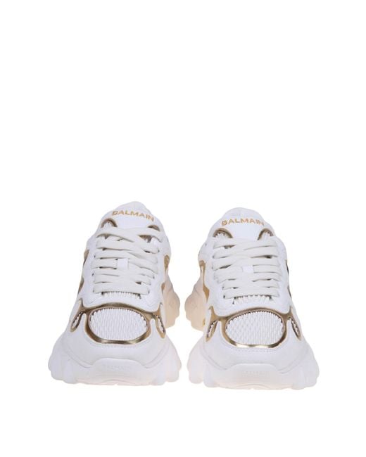 balmain white sneakers womens