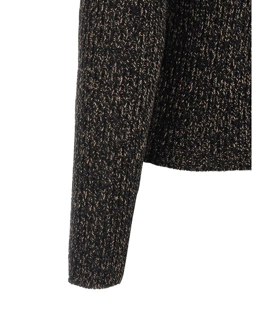 Max Mara Black 'azulene1234' Turtleneck Sweater