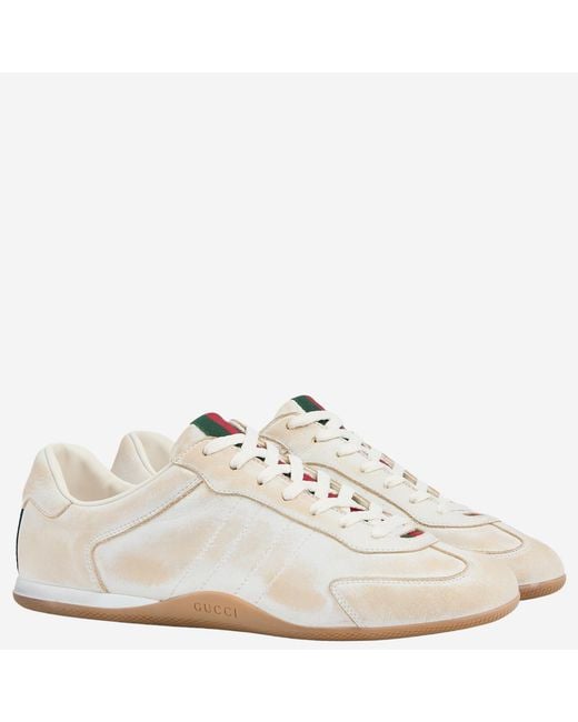 Gucci Metallic Shift Sneakers Leather Trainers