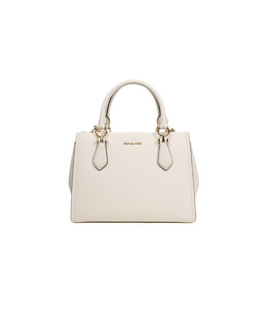 Michael Kors White Satchel Bag Leather Satchel-Bags