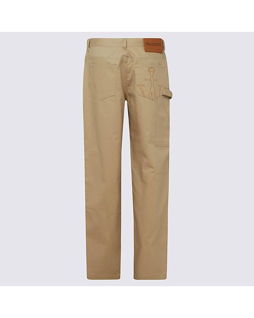 J.W. Anderson Natural Cotton Pants for men