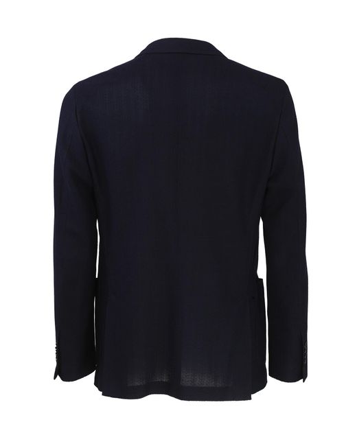 Lardini Blue Unlined Cotton Jacket for men