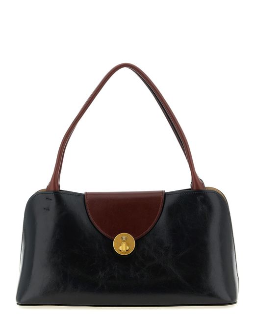 Versace Black 'Vivian' Medium Shoulder Bag