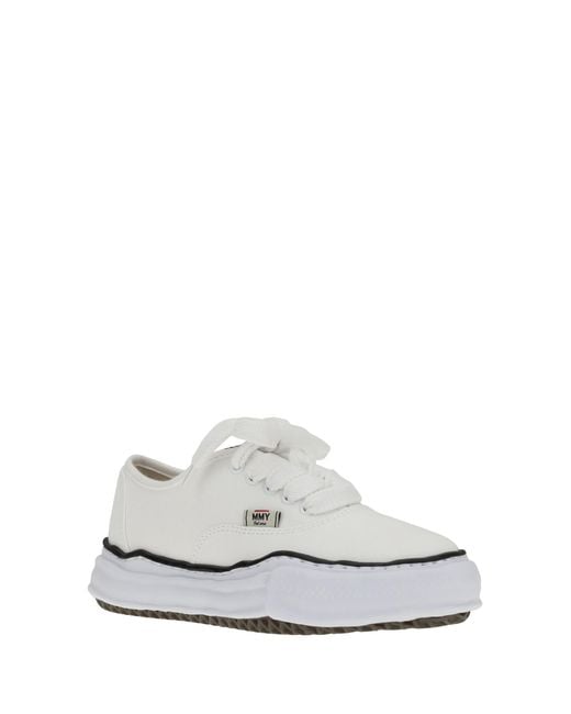 Maison Mihara Yasuhiro White Cotton Sneakers Upper: Cotton; Sole: Rubber
