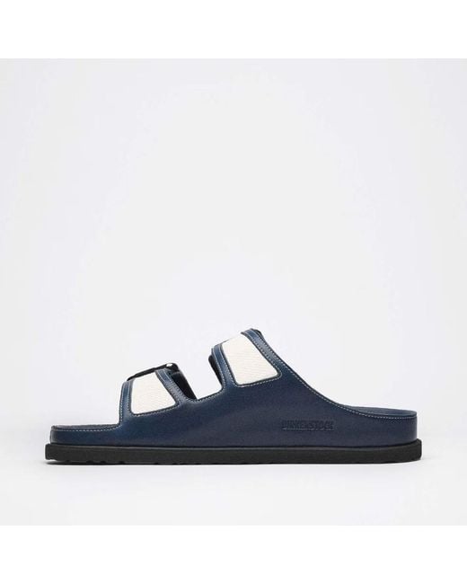 Birkenstock Blue Arizona Bold Canvas 1774 Midnight (Regular) Sandal for men