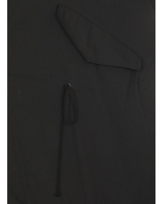 Y's Yohji Yamamoto Black Cotton Coat