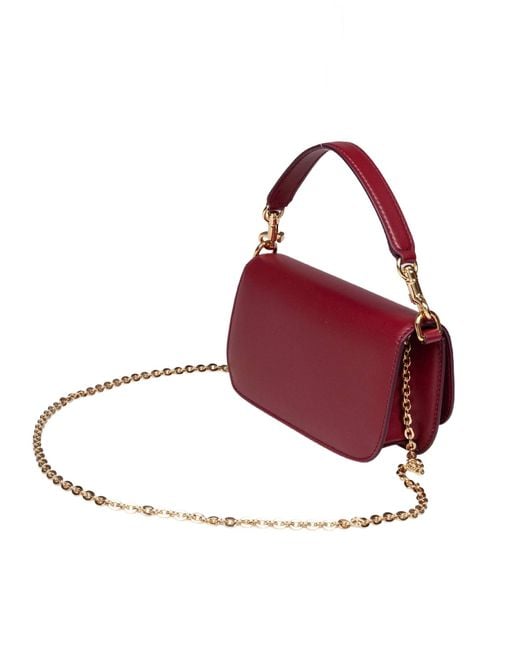 Dolce & Gabbana Red 3.5 Calfskin Shoulder Bag