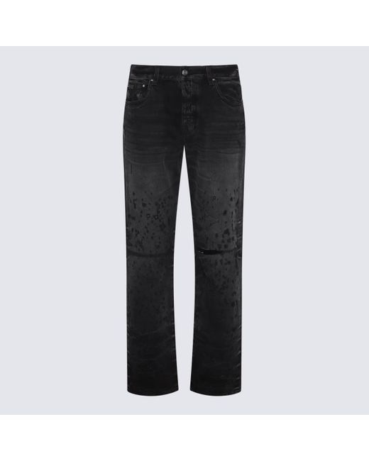 Amiri Black Cotton Jeans for men