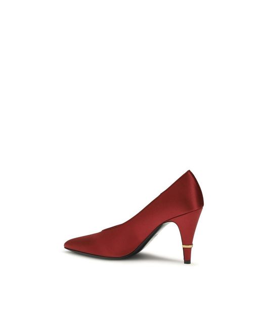 Versace Red Multicolor Viscose High Heel Pumps