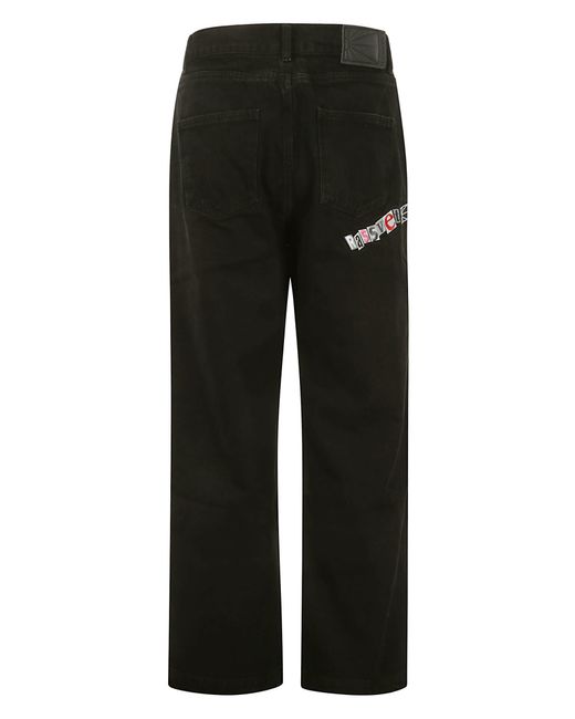 Rassvet (PACCBET) Black Typo Classic Denim Trousers Woven for men