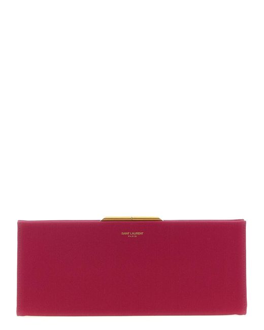 Saint Laurent Purple 'Midnight Piccola' Clutch