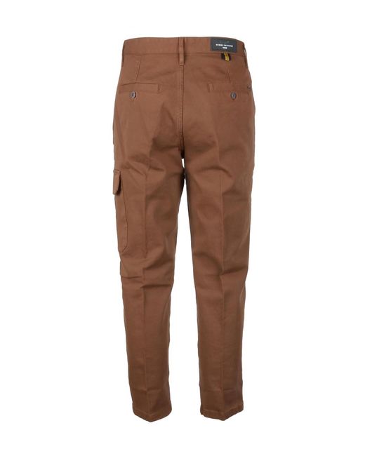 for Men Brown Daniele Alessandrini Synthetic Trouser in Dark Brown Mens Clothing Trousers Slacks and Chinos Casual trousers and trousers 