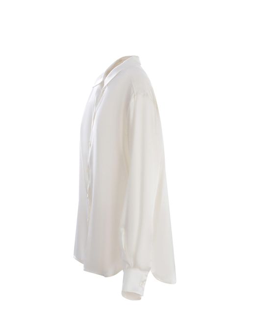 Manuel Ritz White Shirt Made Of Silk