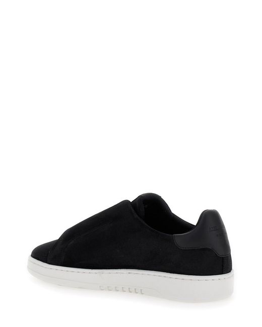 Axel Arigato Black Low Sneakers Dice Laceless Suede Recycled Polyester Trainers for men