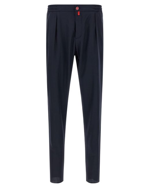 Kiton Blue Pull-On Pants for men