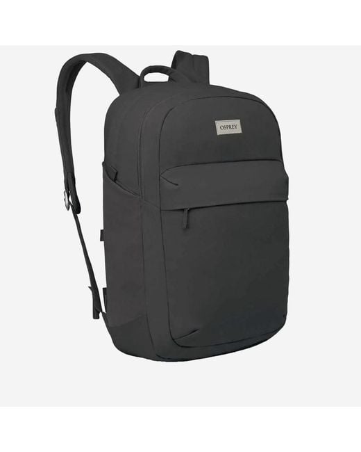 Osprey Black Large Day Backpack Recycled Polyester Backpacks for men