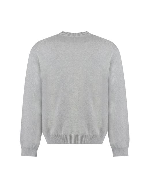 KENZO White Wool-Blend Crew-Neck Sweater Sweatshirts for men